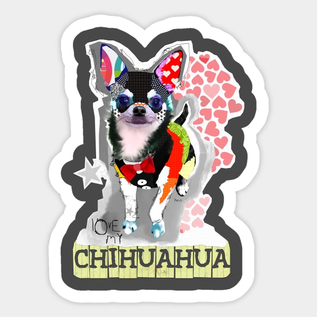 Chihuahua IV Sticker by michelkeck